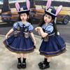 2026 Summer Judy Rabbit Police Officer Cosplay Dress Set for Girls - Lolita Princess Style