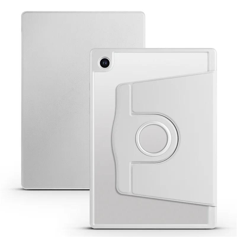 

Чехол для Samsung Galaxy Tab A9 Plus, вращающийся на 360 градусов, прозрачный жесткий чехол из ПК для планшета Samsung Tab A9 Plus с держателем для ручек A9 Plus (11 inch) серый