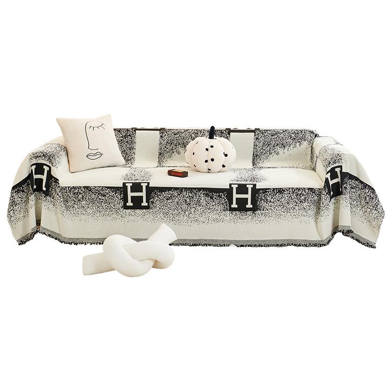 Chenille Sofa Towel Non-Slip Nordic Style Simple Modern Four Seasons Universal Cover Cover Sofa Blanket Cushion Full Cover Towel
