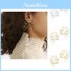 Alloy Trendy Face Earrings Fashionable Geometric Design Street Style Jewelry