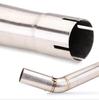 Compatible CFMOTO 400NK Carbon Fiber Exhaust Modification - Direct-Fit Mid-Section Muffler Replacement.
