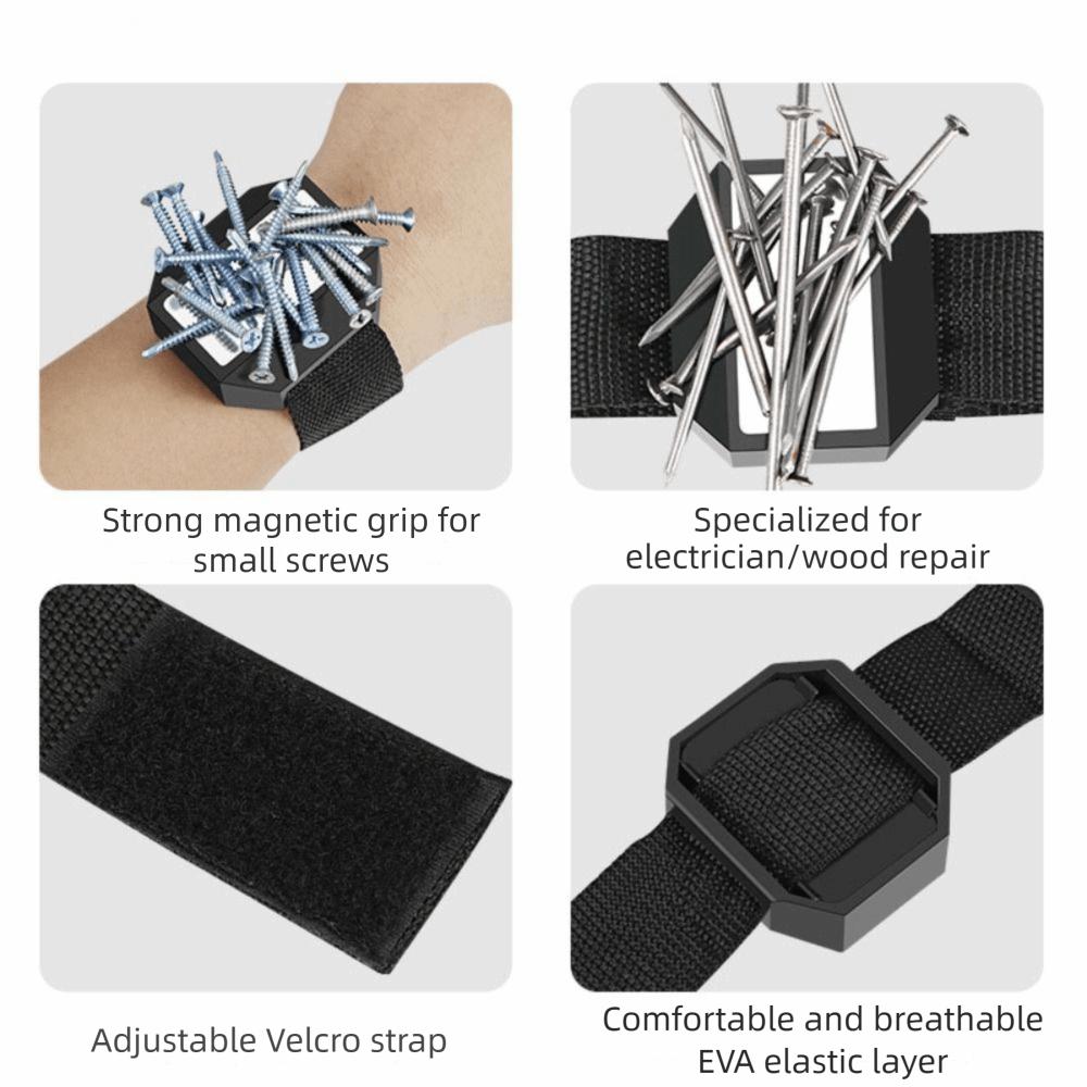 Strong Magnet Tool Holder Adjustable Strap Wrist Tool Band Magnetic Wristband  Hardware Tools