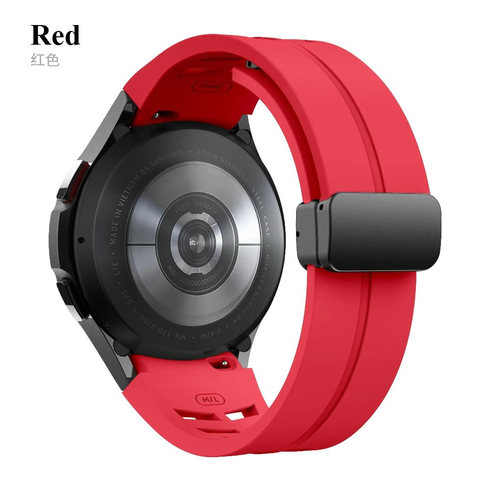 Magnetisches Silikonarmband ohne Lücke für Samsung Galaxy Watch 7 6 5 4 44mm 40mm Pro 45mm Armband Galaxy Watch6 Classic 43mm 47mm Band