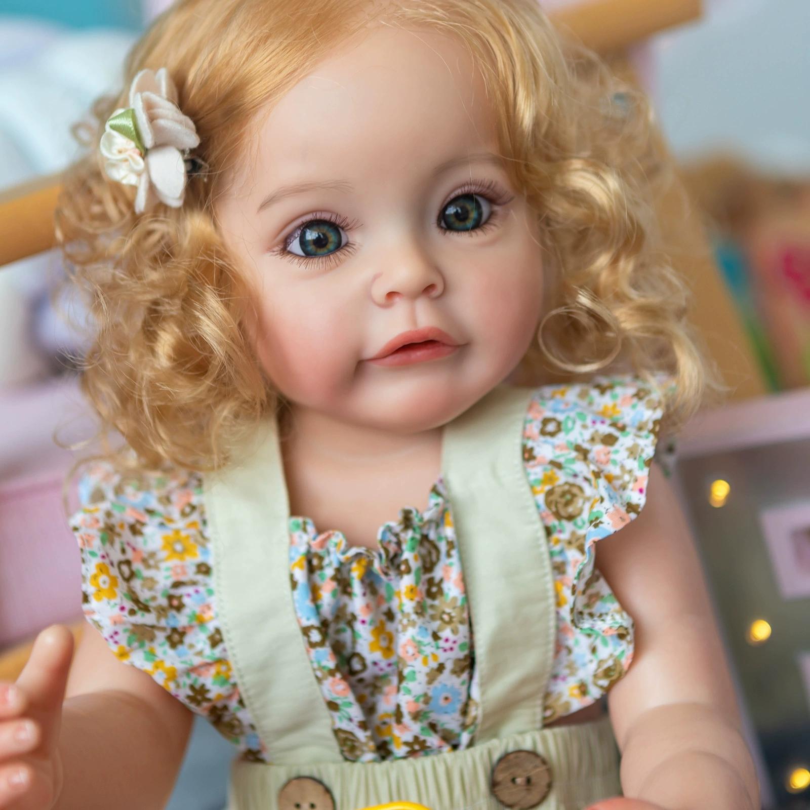 22 Inch Bebe Reborn Doll Toddler Susu 55cm Soft Silicone Reborn Baby Dolls Soft Body Lifelike Christmas Girl Gifts Doll For Children