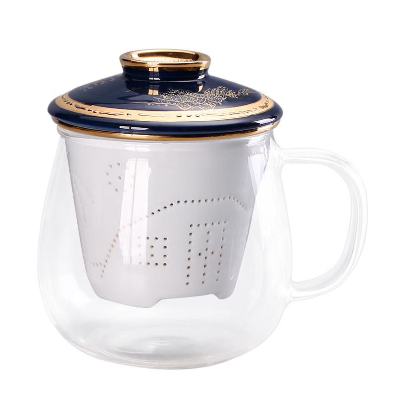 Wave Glass Tea Infuser Cup