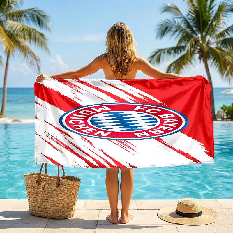 Plážová osuška Bayern Mnichov Měkká mikrovláknová letní osuška Rychleschnoucí Savá osuška na pláž, k bazénu, na cesty