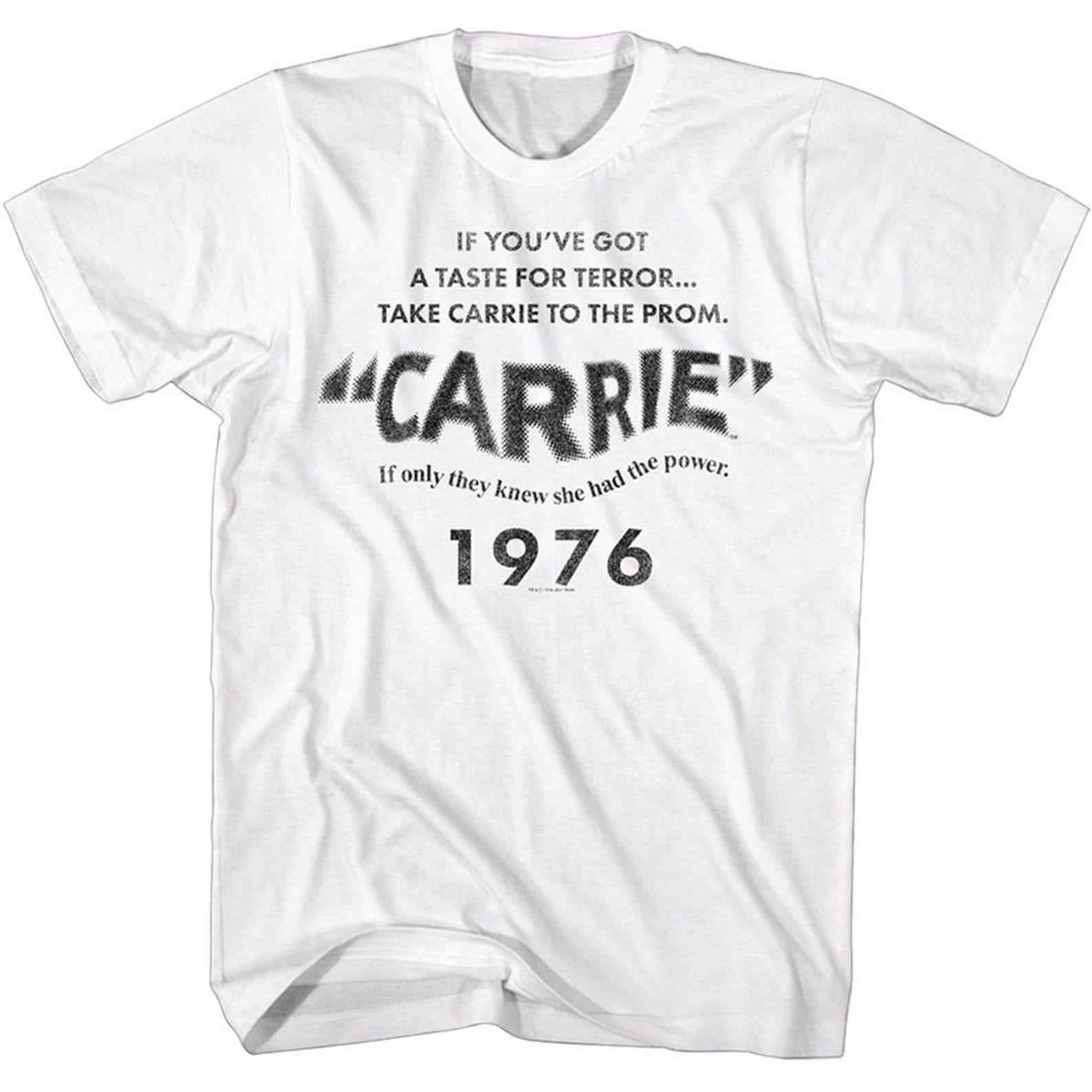 Carrie Title Card White Adult T-Shirt S
