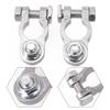 1 Pair Zinc Alloy Battery Terminal Clamps Positive Negative Poles Car Screw Connector Durable Battery Terminal