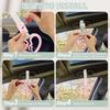 PATIKIL 2Pcs Broken Heart Shaped Car Handle Straps, Car Hanging Accessories Bumper Warning Ring Drift Charm For Auto Decor Interior Exterior