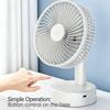 Desktop Mini Fan USB Rechargeable with 4 Speed Settings, Timer Function, Oscillating, Quiet, Strong Wind, Suitable for Office, Home, Outdoor Use,an