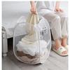Foldable Mesh Laundry Hamper: Convenient and Compact Dirty Clothes Storage for Bathroom and Home.