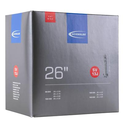 SCHWALBE Genuine 26x3.5/4.8 Fat Bike Tube with Presta 40mm Valve, 13J-SV