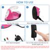 Mini Fier de Călcat Craft Fier de Călcat Electric Portabil Handy Presă de Căldură cu Pad de Izolare Termică din Silicon Fier Mic Pentru Călcat Haine Rufe