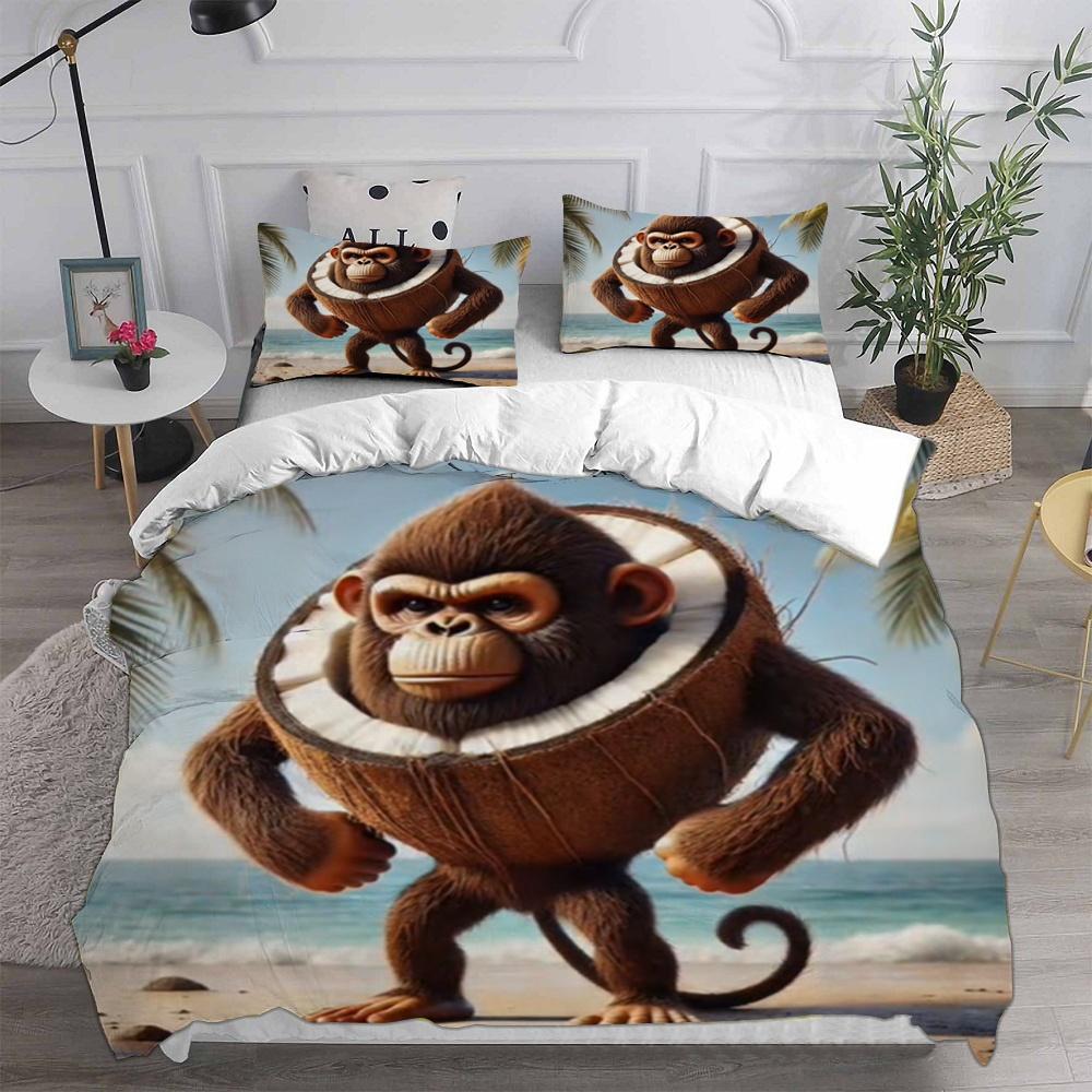 

Comforter Ai Italian Brainrot Tung Tung Sahur Bedding Sets Bed Comforter Pillow Case 2-3 Pieces Sets Home Decor Comforter (quilt)-EU Single(135*200cm)3pcs