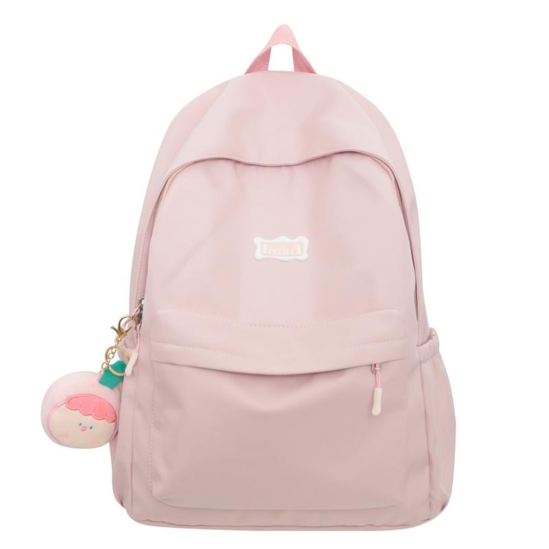 

Шкільний рюкзак для дівчинки, учениці старших класів, рюкзак із тканини великої місткості, рюкзак для старшокласниць старшокласників рожевий