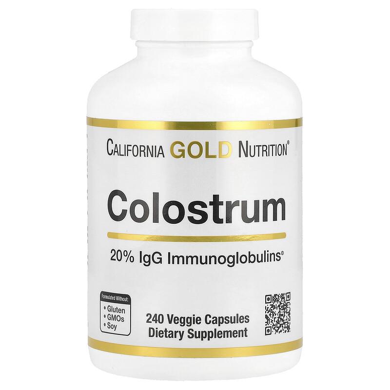 Kolostrum mit 20% IgG-Immunglobulinen, 240 vegetarische Kapseln