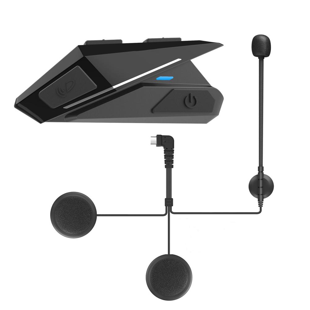 

Наушники Bluetooth с креплением на голове, шлем для мотоцикла, простой в эксплуатации для Android Ios, многофункциональный шлем чёрный