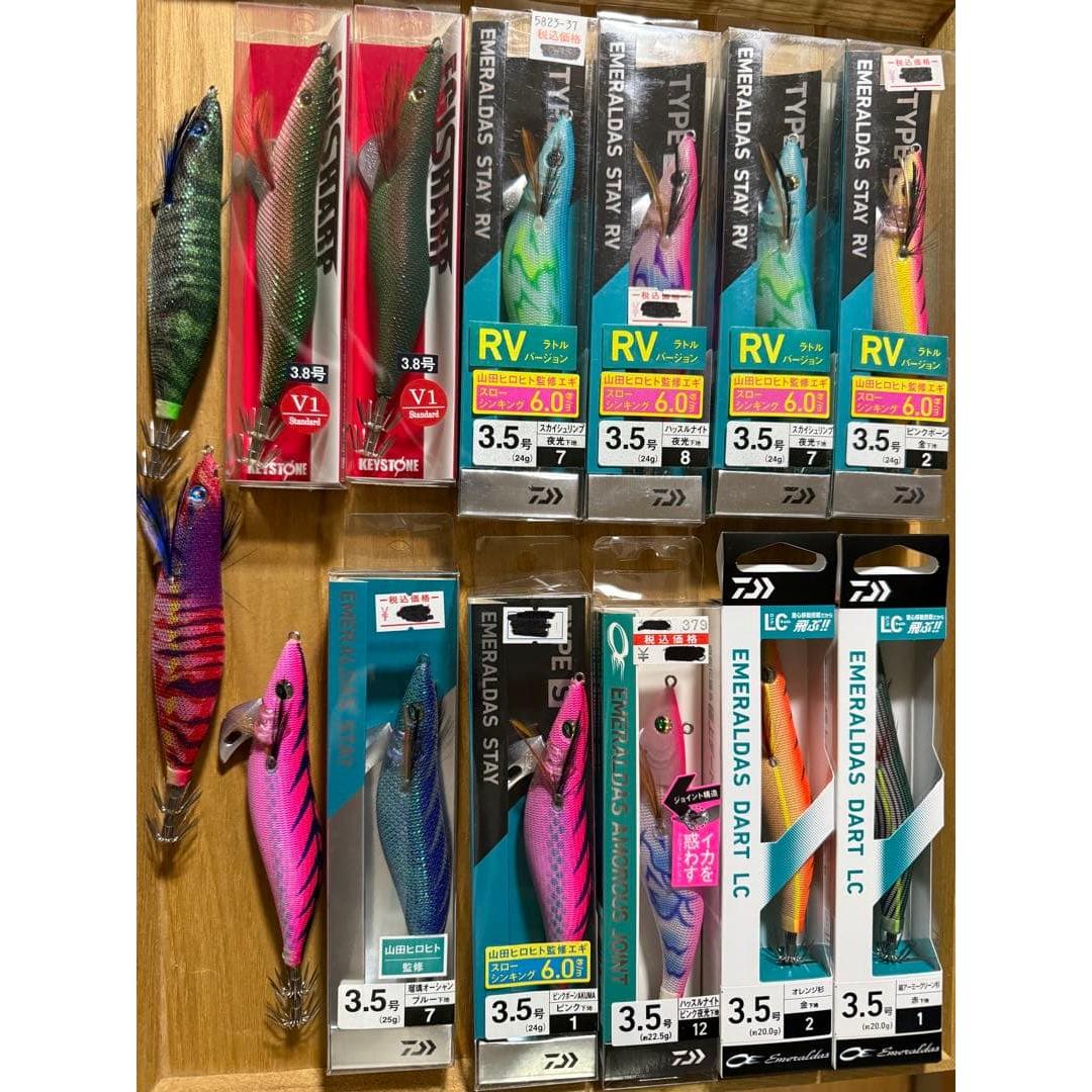 Used Egi 14 items bulk sale Daiwa Emeraldas Keystone etc.