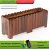 Hualongdun Anti-Corrosion Carbonized Wood Rectangular Planter Box