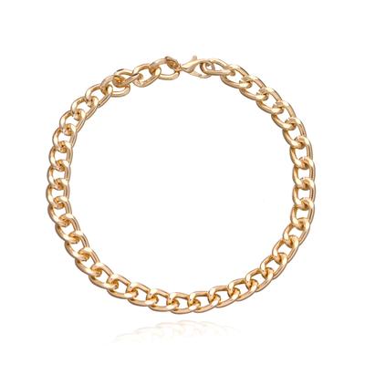 Europe, America, Punk Fashion Aluminum Chain Alloy Anklet Women, Retro Trend Hot Selling Simple Single-layer Foot Accessories