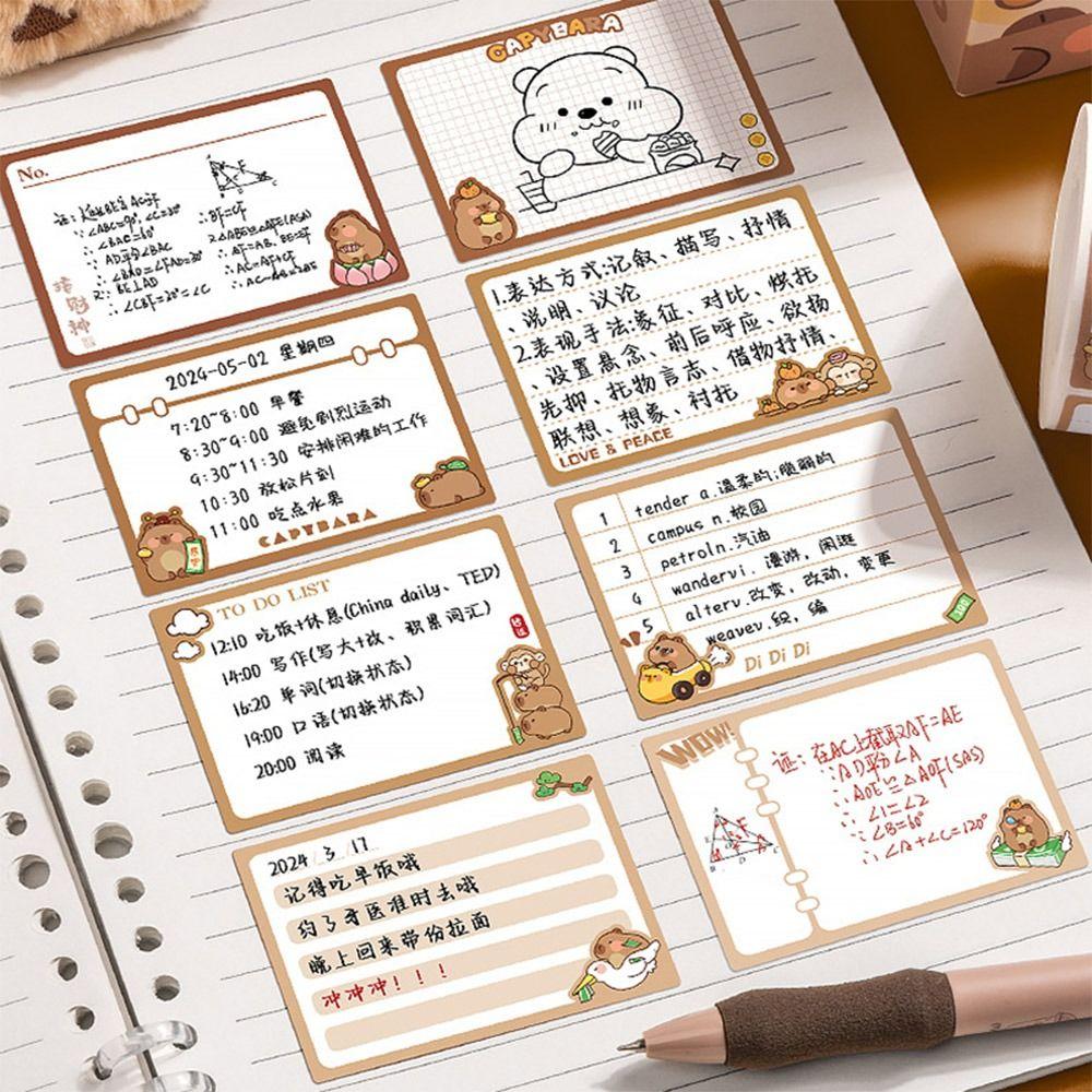 256 PCS/Set DIY Memo Pad Pull-out Design Labels Stickers Sticky Note  School Office Supplies
