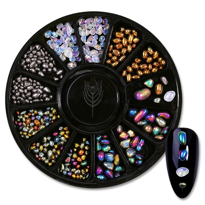 Mixed Color Nail Art Glitter Rhinestone Crystal Gems Jewelry Bead Manicure Decoration Accessories Nail Supplies For Professional