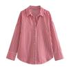 Women's Shirt Long Blue Shirt Women Spring Long Sleeve Oversize Shirts Blouses Korean Style Casual Button Up Shirts