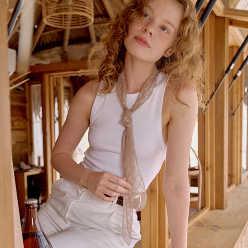 RaJu Lace Long Scarf_4 Color