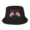 New Custom Muay Thai Combat Workout Bucket Hat Unisex Women Fashion Summer Beach Sun Thailand Kickboxing Boxing FisherUnisex Cap