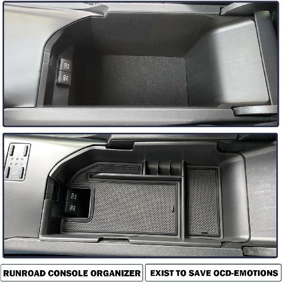 RUNROAD Center Console Organizer Compatible With Toyota Camry XLE XSE 2018-2024 And Camry LE SE    2024 Accessories, Armrest Ert Tray Secondary