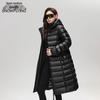 SNOWFLYING Women's Mid-Length Hooded Down Winter Coat