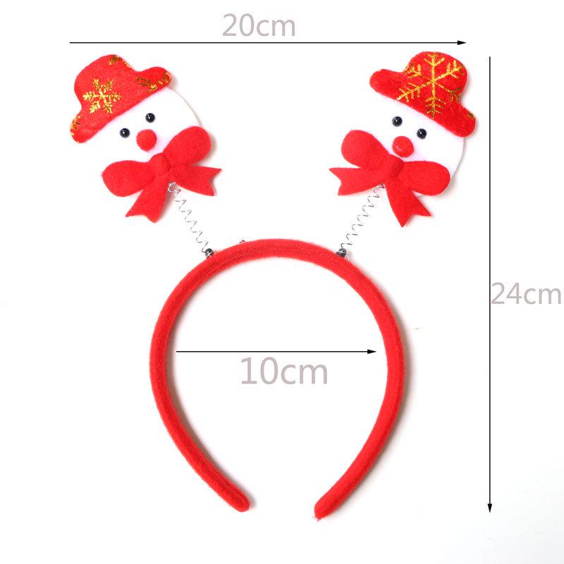 Christmas Headband: Santa, Snowman & Reindeer Antlers for Kids' Party