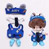 DIMOO WORLD Baby Clothes Blue Star Bone Suspenders Pants Suit Handsome Fashion Doll Clothes