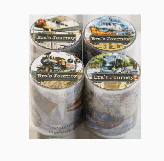 4pcs DIY Decoration Adhesive Tapes Japanese zone out Washi Tapes Masking Tapes stickers stationery