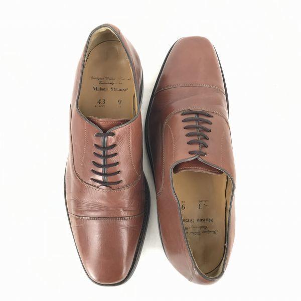 Bucks & Strouss Leather Goodyear Straight Tip Red Brown 27.5(USED)