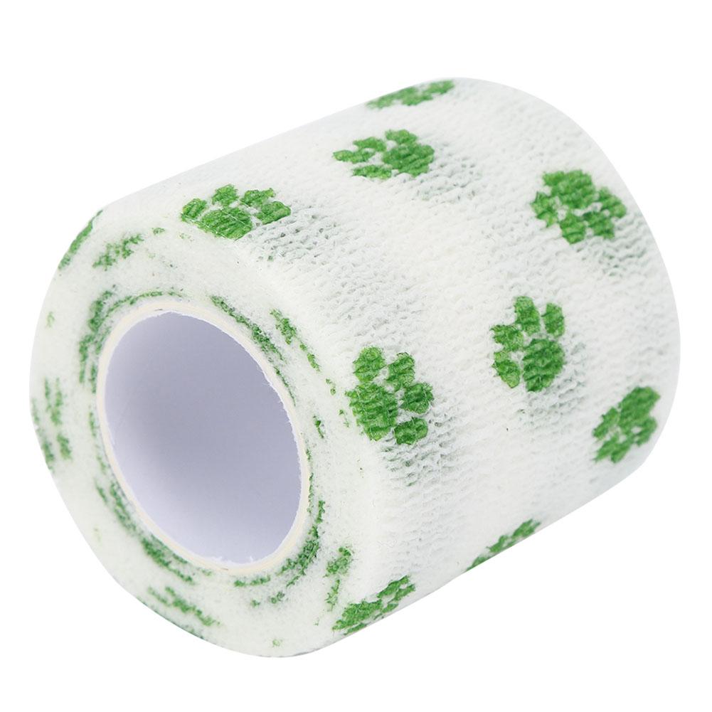 Self Adhesive Pet Bandage Breathable NOn Woven Cats Dogs Injury Elastic Body Wrap Blue