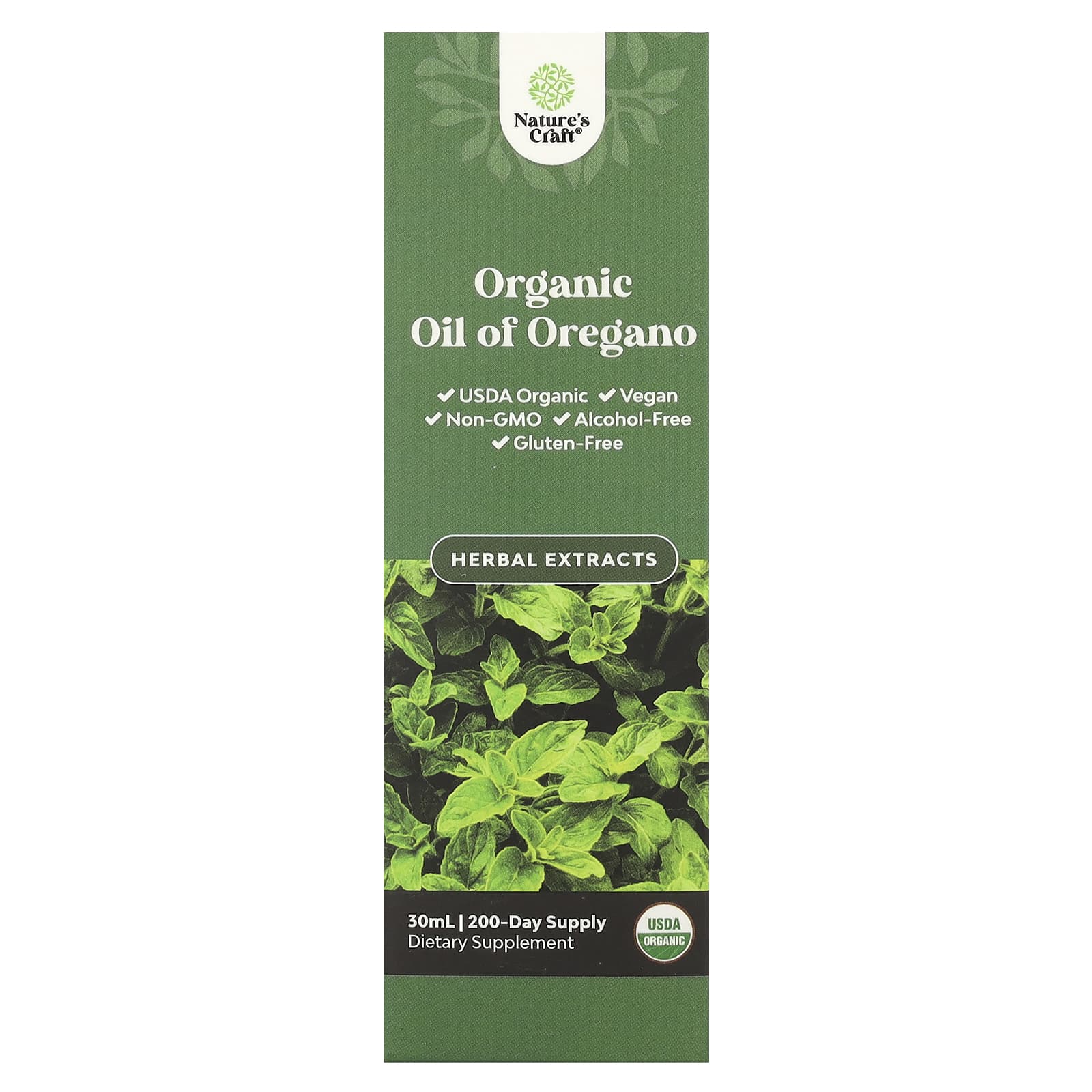 

Nature S Craft, Organic Oil Of Oregano, Alcohol-Free, 34 Mg, 30 Ml