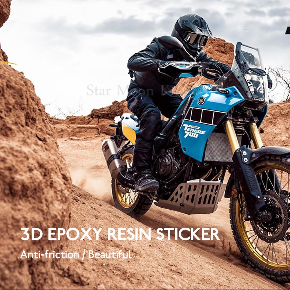 Motorcycle Original Handguard Hand Guard Extended 3D Stickers For Yamaha TENERE 700 T700 XTZ 690 XT 700 Z -