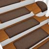 Stair Mats 30 Pcs. 65X21X4 Cm Brown