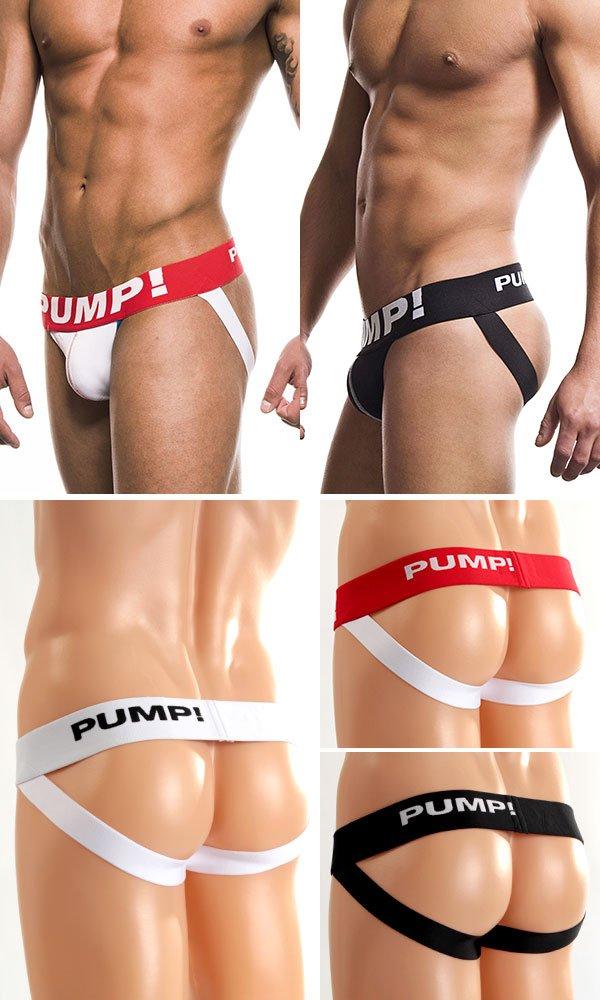 Jock Strap Butt Crack Supporter M WHITE [Pump!] Men's