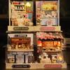 Miniature Doll Houses DIY Small House Kit 3D Wooden Craft Room Toy Set for Kids Home Decoration and Creative Assembly