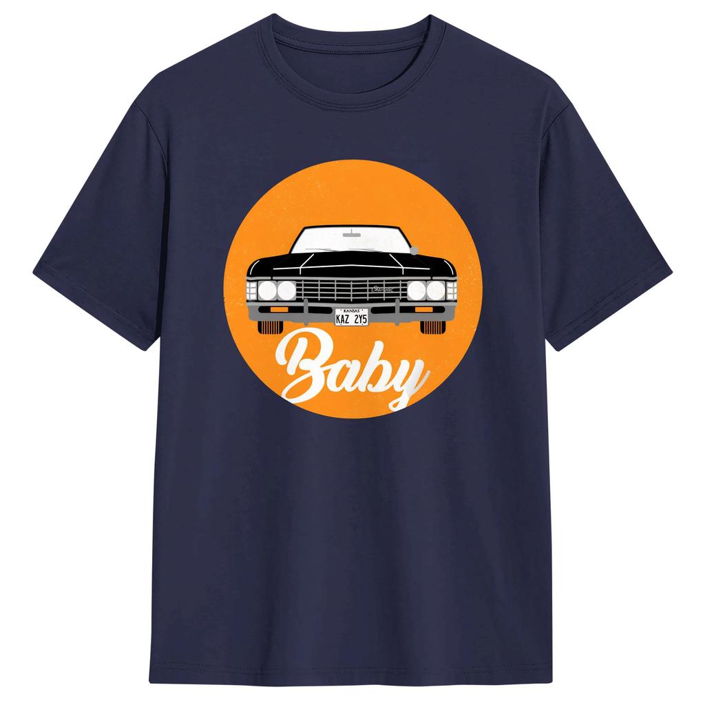 Harajuku T Shirt Beach Baby Supernatural Car Novelty TShirts  Cotton Tee Shirt for Unisex Y2K Funny Printed Short Sleeve Top Tees