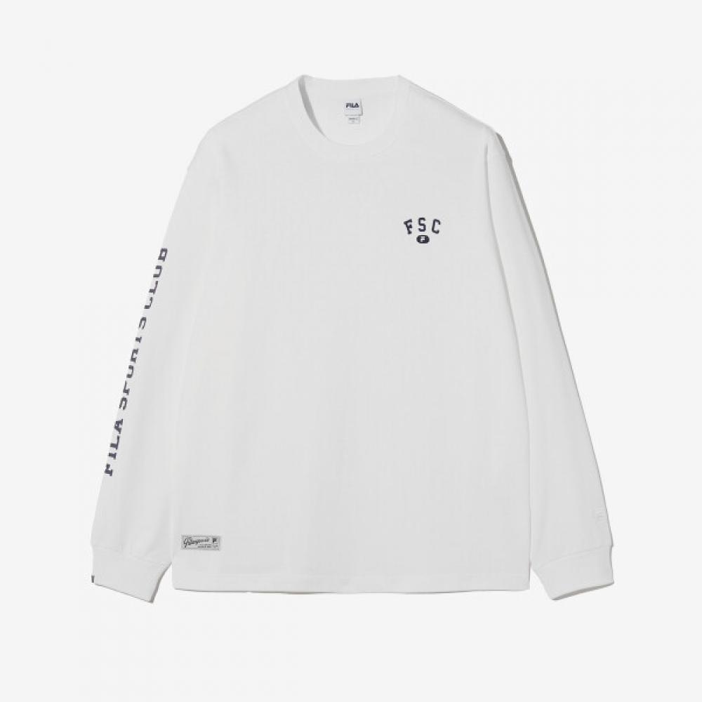Fila Long Sleeve T shirT wiTh Graphic poinT Fs2rlh1101x Owh white/110