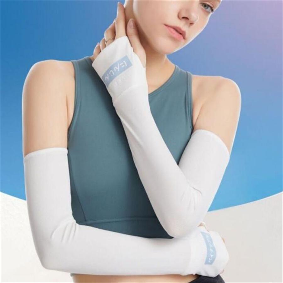 Breathable Quick-Dry Arm Covers, UV Protection Sleeves with Sweet Print for Driving & Outdoor UPF 50+ Ice Cooling Sleeves with Thumb Hole for Women