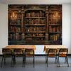 Arazzo Libreria Vintage Arte Medievale Arazzi per Libri Appeso a Parete Gotico Dark Academia Sfondo Libreria Retrò Arazzo per