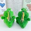 Cute Sleepy Dinosaur Creative Doll School Bag Pendant Girl Heart Doll Car Pendant Plush Keychain