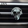 Personalized Car Accessories for Enthusiasts Skull Vent Clips, Metal Head Air Shaped Perfume Clip Freshener Charm, Halloween Auto Interior Accessory
