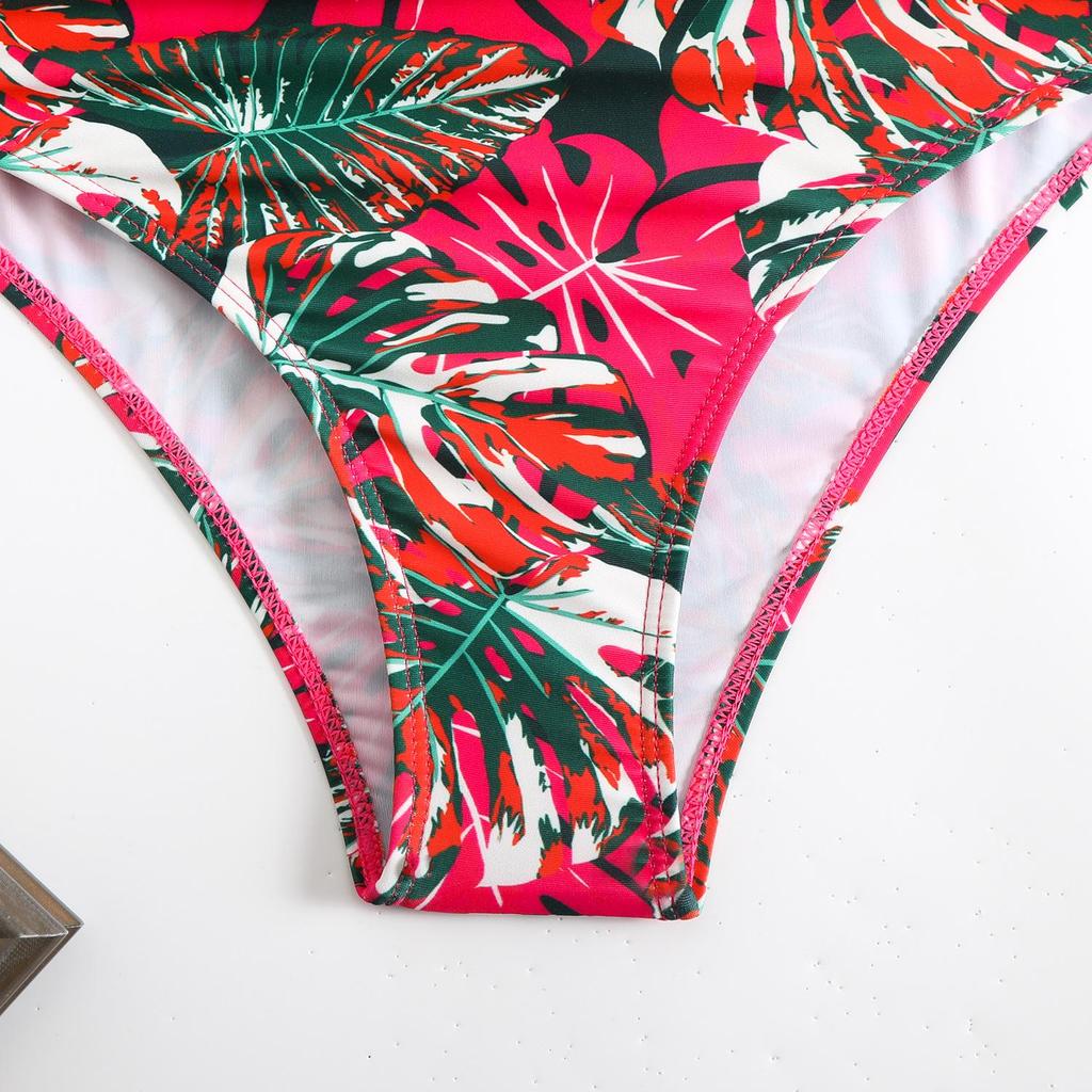 2025 European & American Women's Sexy Ruffle Backless Bikini Swimsuit
