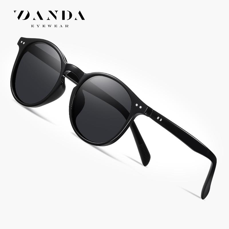 New vintage polarized sunglasses TR3331Classic European and American round-frame sunglasses for men and women, fashionable sun glasses