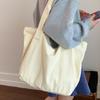 Canvas Bag Women's 2025 New Large-capacity Shoulder Tote Bag for College Students In Class Commuting Tote Bag Shopping Cloth Bag